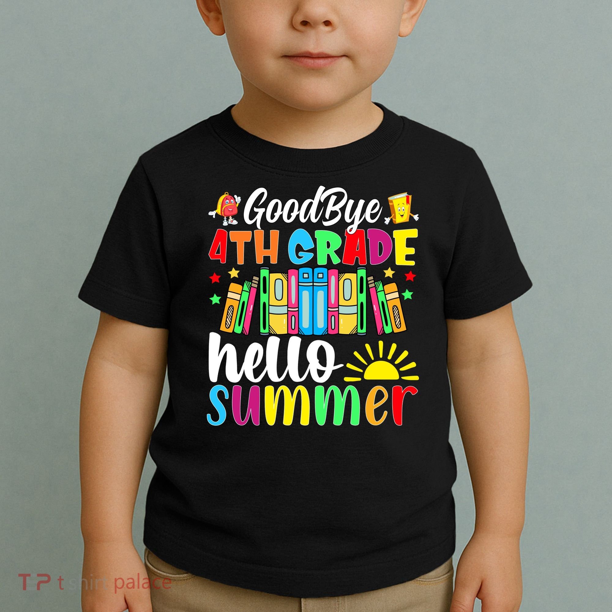 Goodbye 4th Grade Hello Summer Last Day Of School Toddler T-Shirt