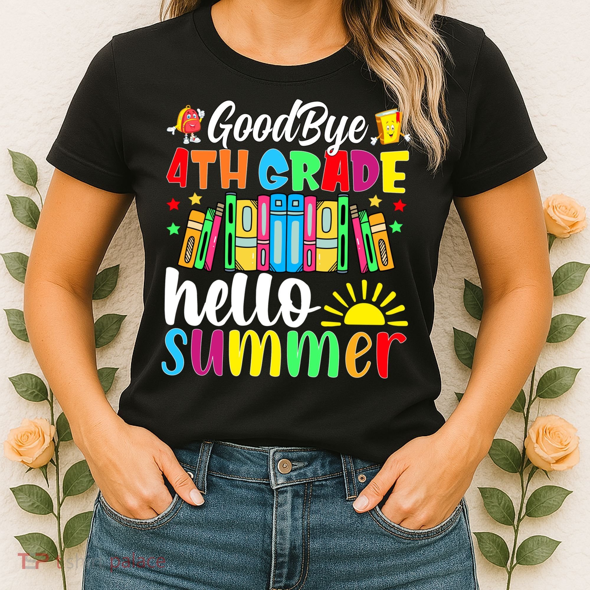 Goodbye 4th Grade Hello Summer Last Day Of School Women's T-Shirt
