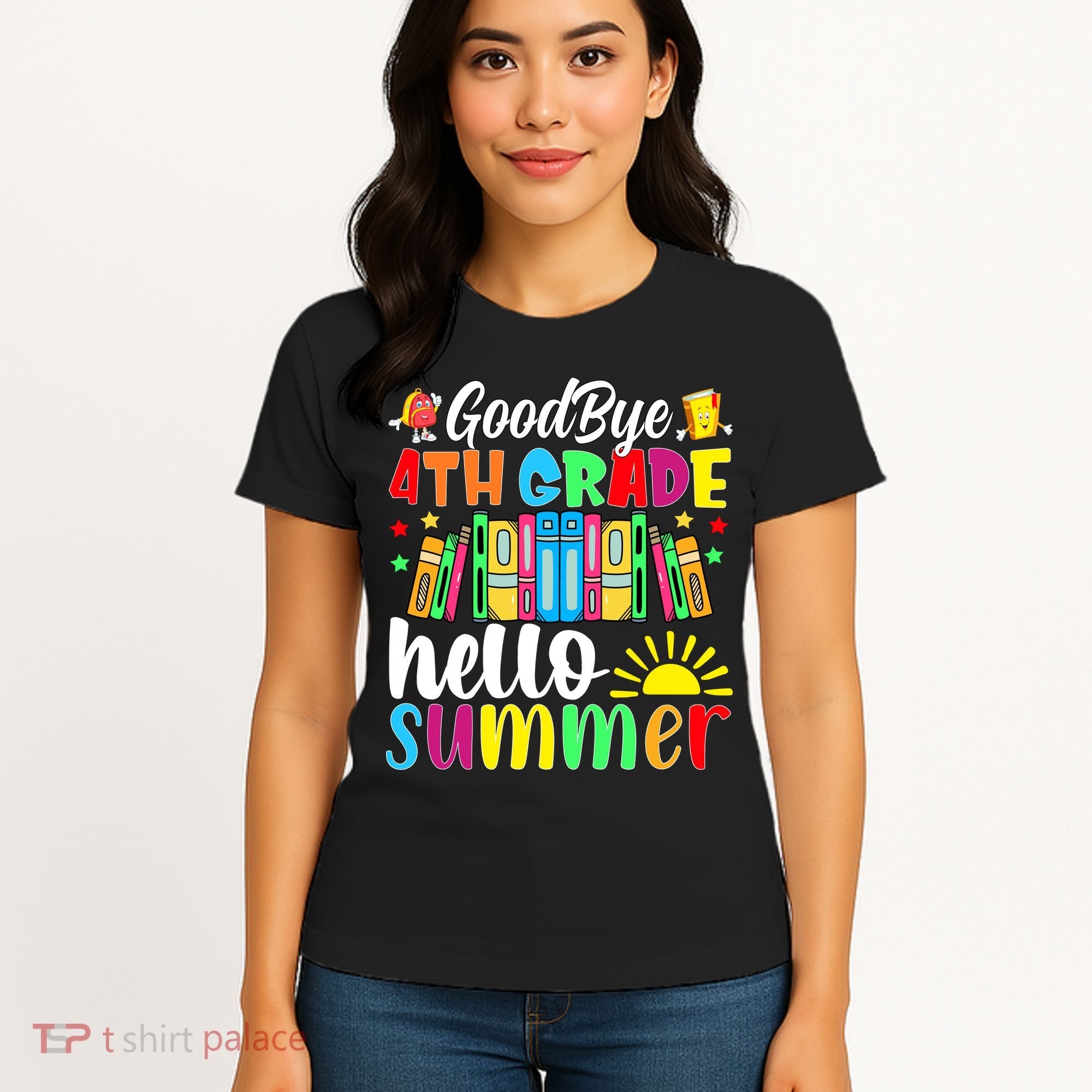 Goodbye 4th Grade Hello Summer Last Day Of School Women's T-Shirt