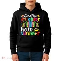 Goodbye 4th Grade Hello Summer Last Day Of School Kids Hoodie thumb 4