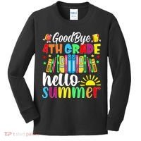 Goodbye 4th Grade Hello Summer Last Day Of School Kids Long Sleeve Shirt thumb 0