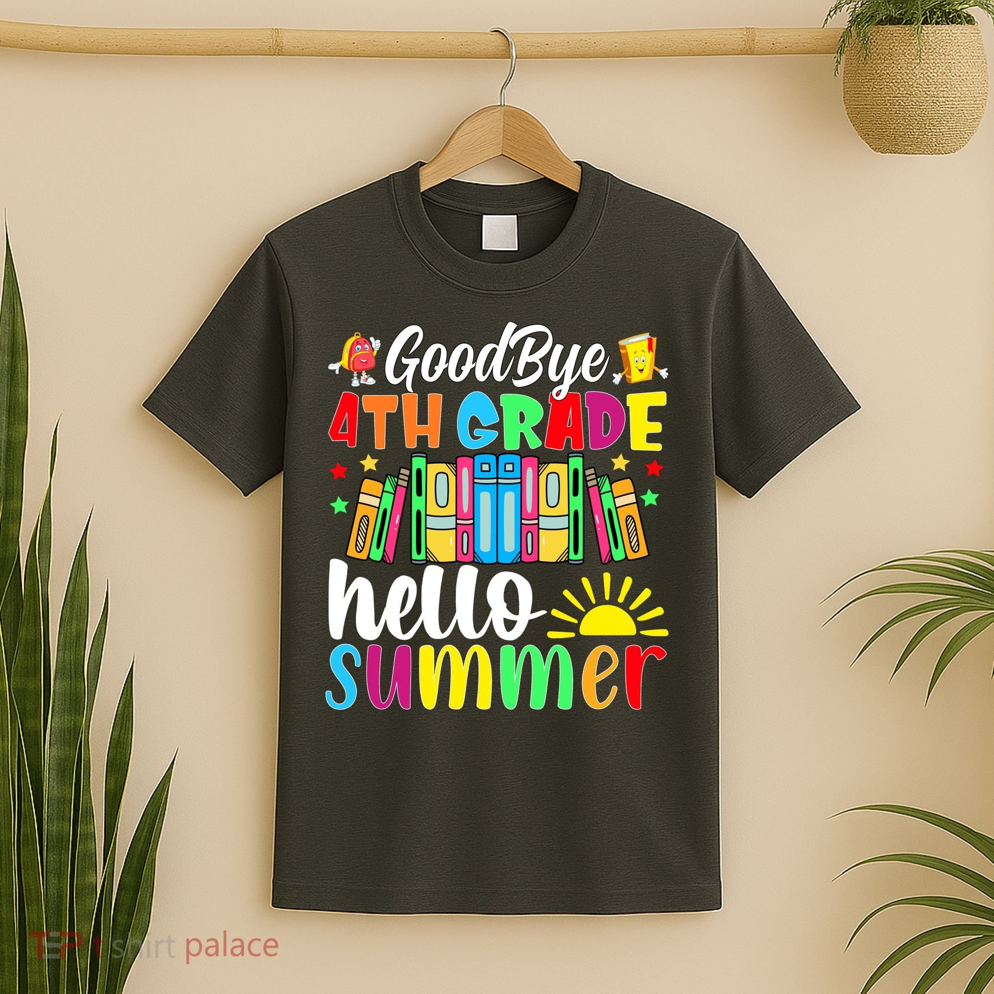 Goodbye 4th Grade Hello Summer Last Day Of School T-Shirt