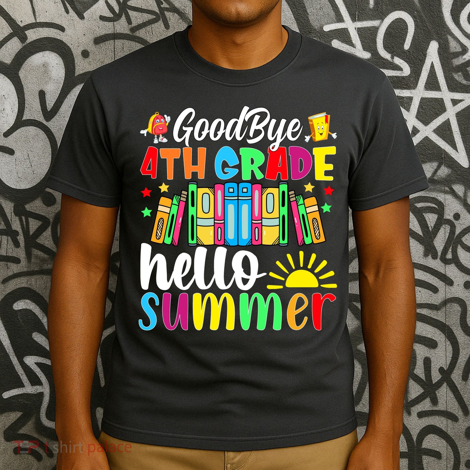 Goodbye 4th Grade Hello Summer Last Day Of School T-Shirt