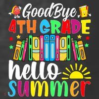Goodbye 4th Grade Hello Summer Last Day Of School Women's Hoodie thumb 2