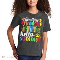Goodbye 4th Grade Hello Summer Last Day Of School Kids T-Shirt thumb 2