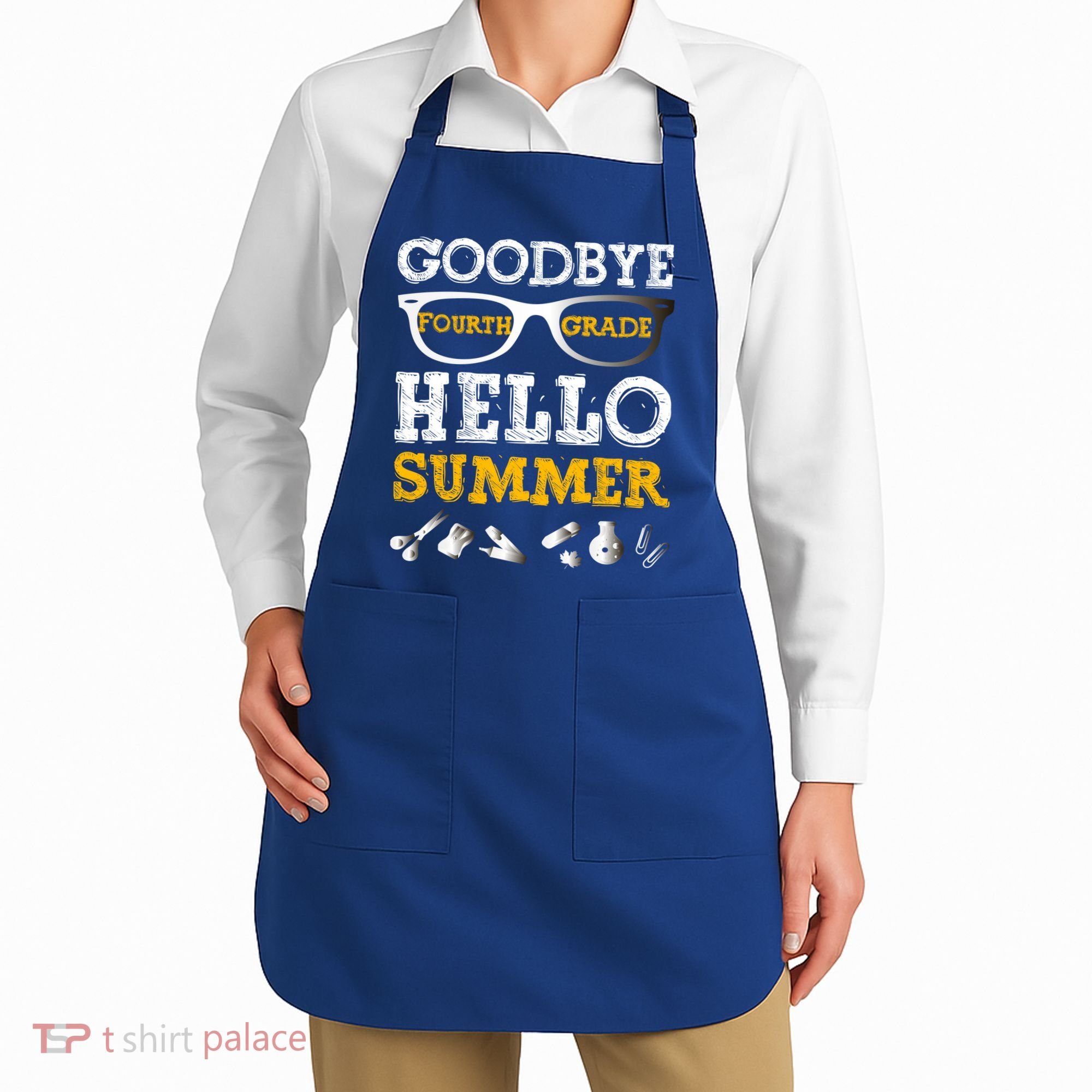 Goodbye 4Th Grade Hello Summer Gift Fourth Grade Graduate Gift Apron