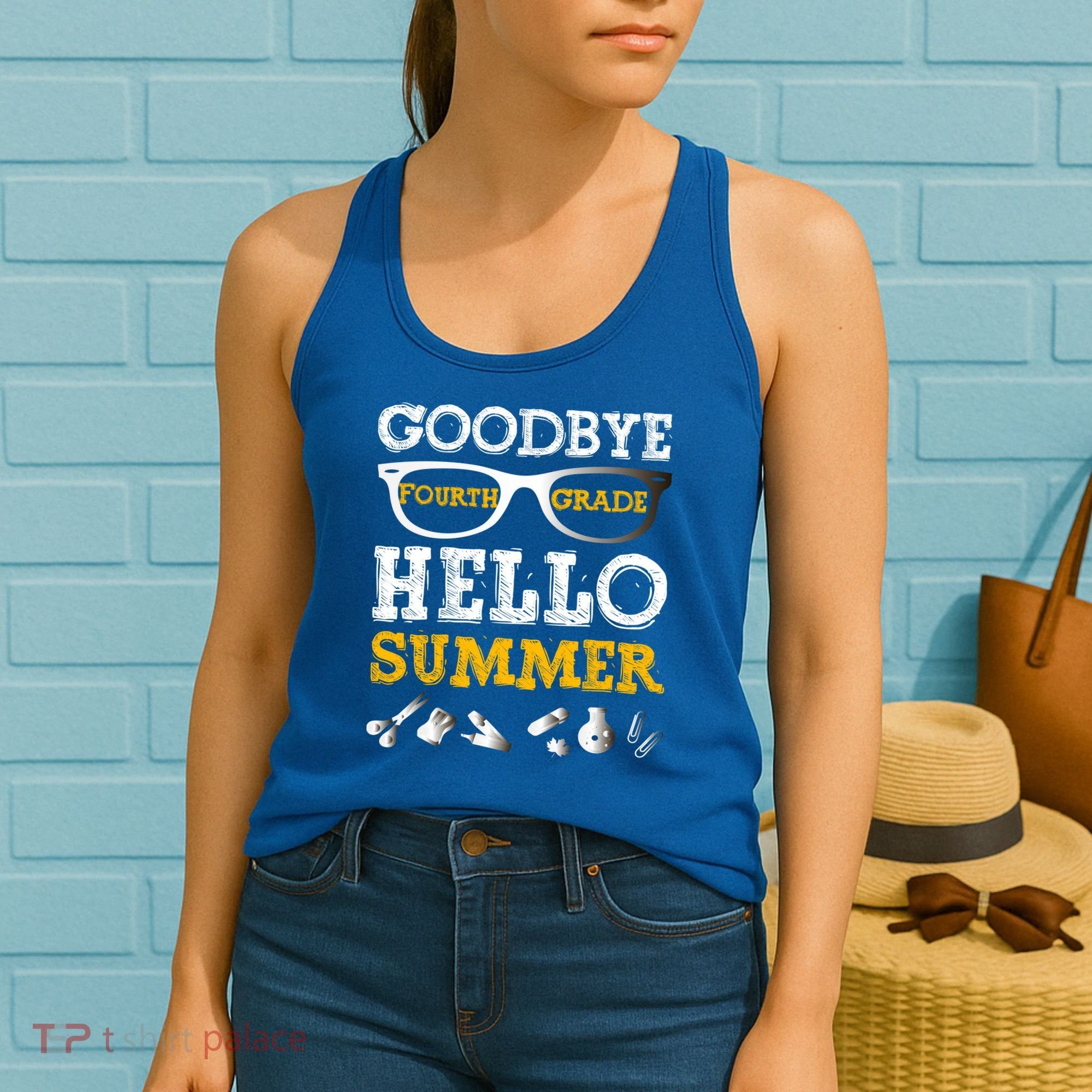Goodbye 4Th Grade Hello Summer Gift Fourth Grade Graduate Gift Women's Tank Top