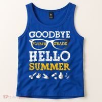 Goodbye 4Th Grade Hello Summer Gift Fourth Grade Graduate Gift Tank Top thumb 2