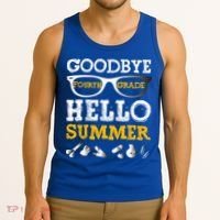 Goodbye 4Th Grade Hello Summer Gift Fourth Grade Graduate Gift Tank Top thumb 3