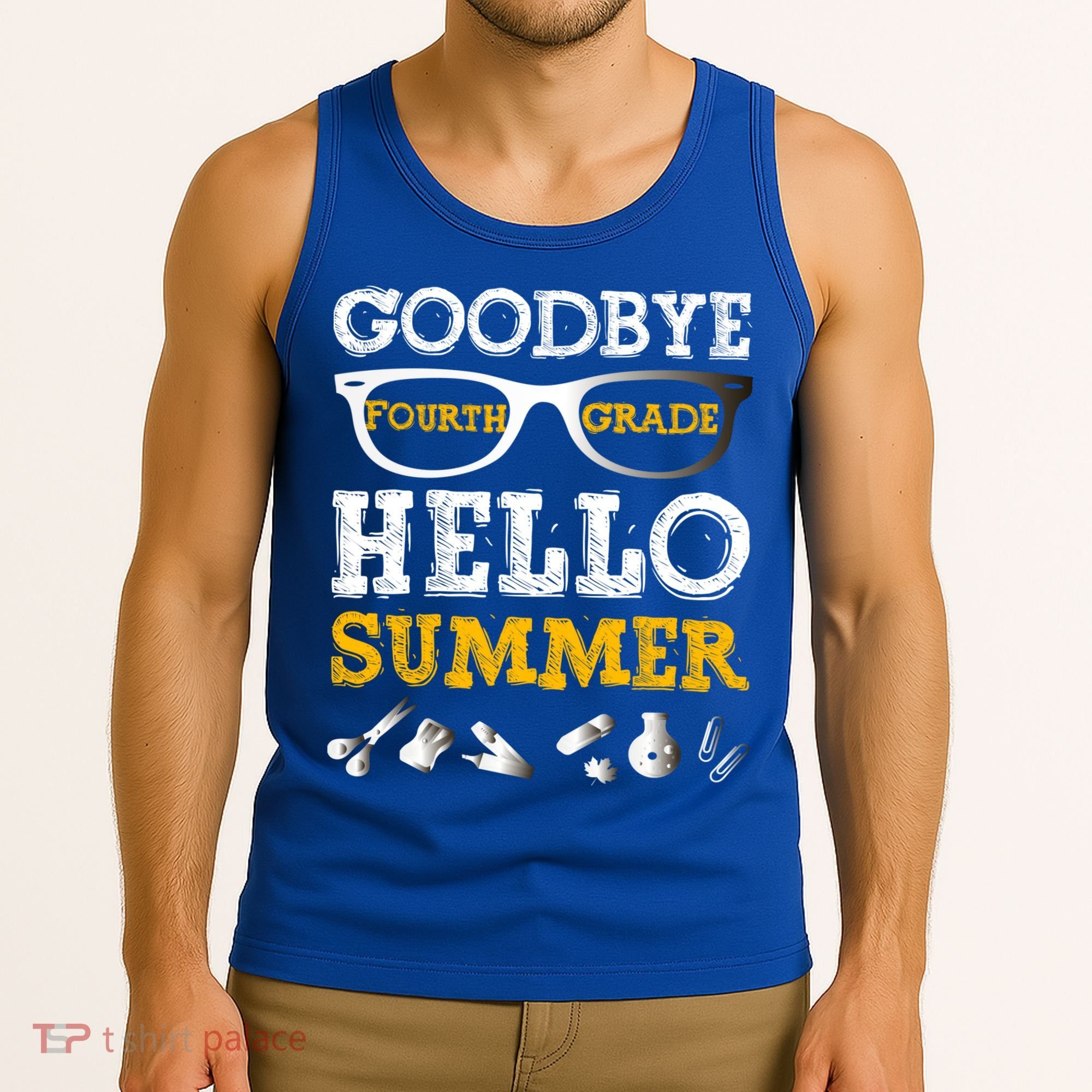 Goodbye 4Th Grade Hello Summer Gift Fourth Grade Graduate Gift Tank Top