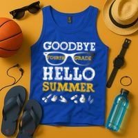 Goodbye 4Th Grade Hello Summer Gift Fourth Grade Graduate Gift Tank Top thumb 4