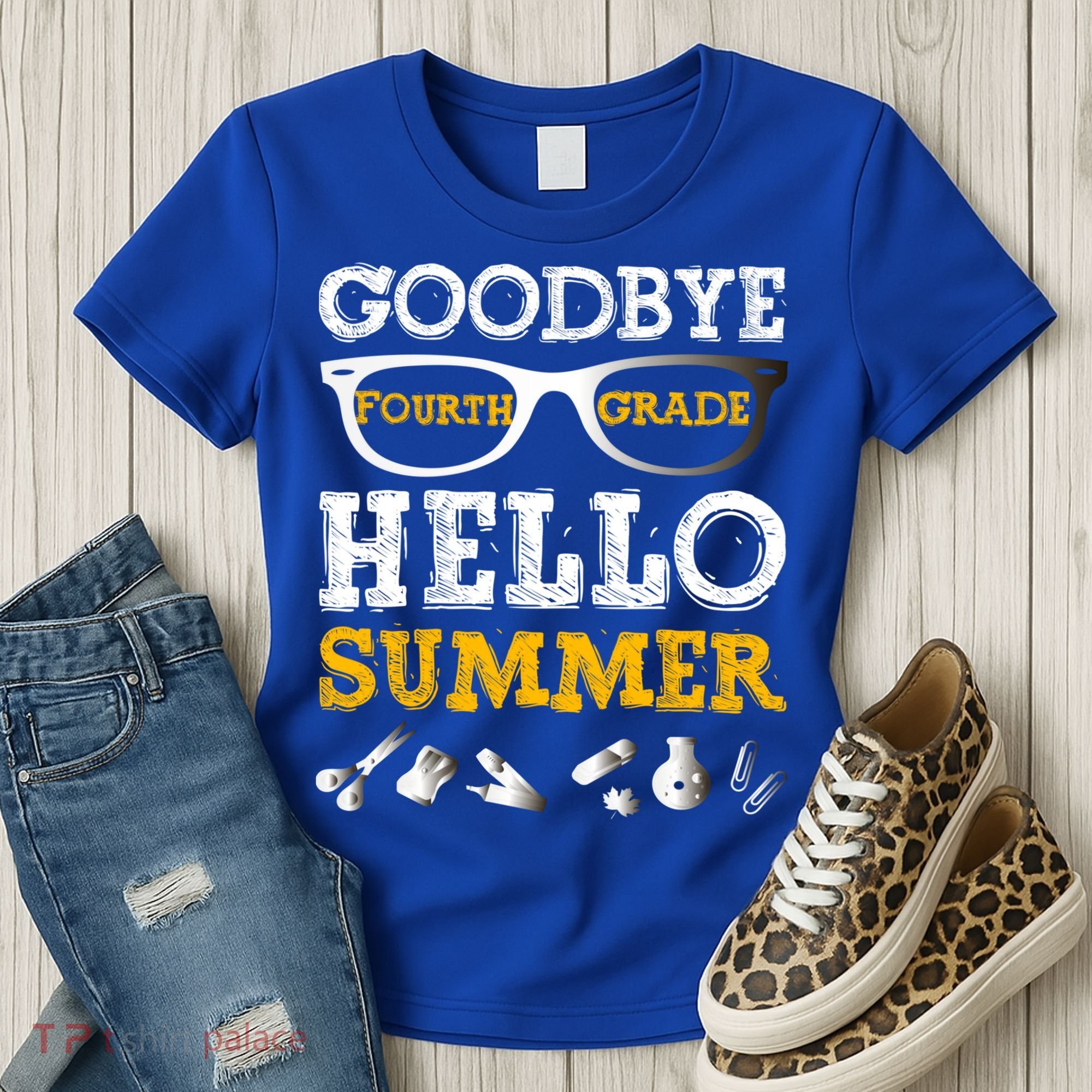 Goodbye 4Th Grade Hello Summer Gift Fourth Grade Graduate Gift Women's T-Shirt