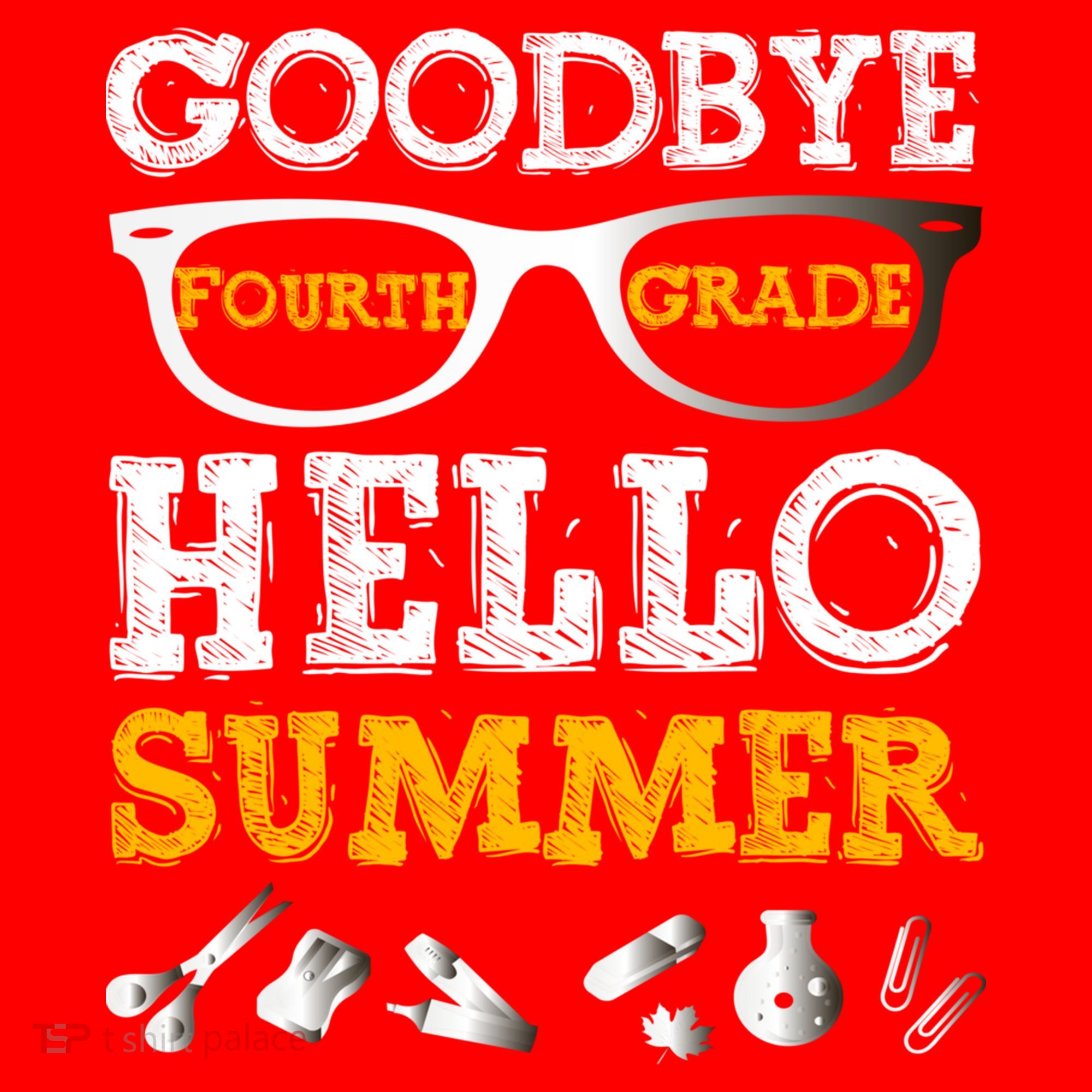 Goodbye 4Th Grade Hello Summer Gift Fourth Grade Graduate Gift Santa Hat
