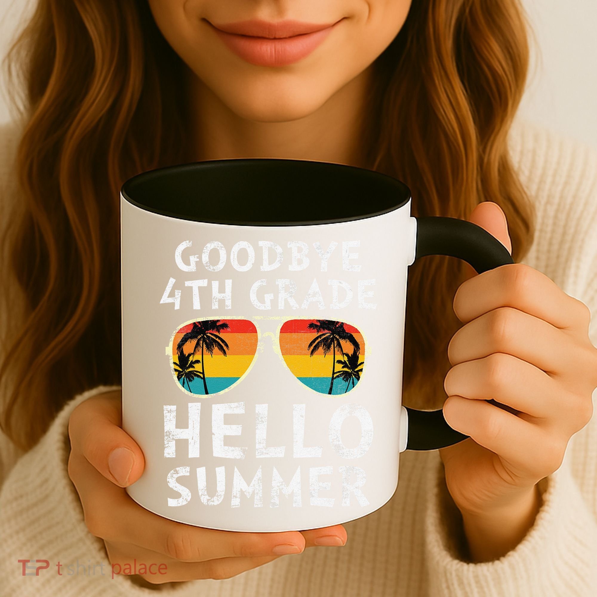 Goodbye 4th Grade Hello Summer Sunglasses Last Day Of School Gift Coffee Mug
