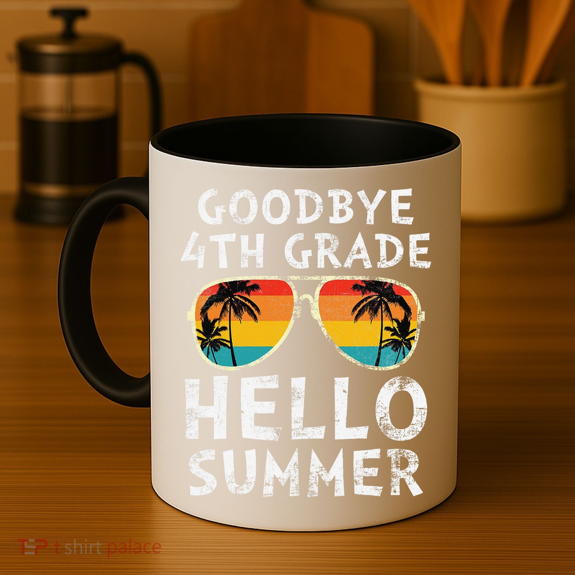 Goodbye 4th Grade Hello Summer Sunglasses Last Day Of School Gift Coffee Mug