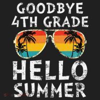 Goodbye 4th Grade Hello Summer Sunglasses Last Day Of School Gift Beanie thumb 2