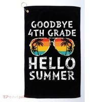 Goodbye 4th Grade Hello Summer Sunglasses Last Day Of School Gift Golf Towel thumb 0