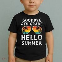 Goodbye 4th Grade Hello Summer Sunglasses Last Day Of School Gift Toddler T-Shirt thumb 2