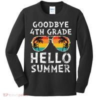 Goodbye 4th Grade Hello Summer Sunglasses Last Day Of School Gift Kids Long Sleeve Shirt thumb 0