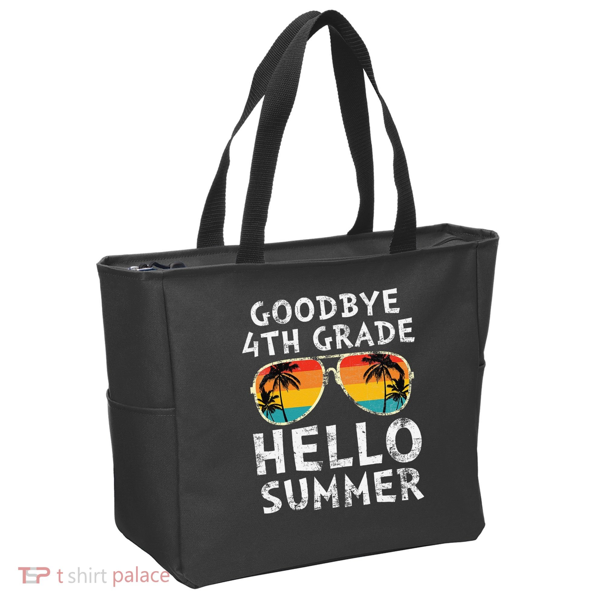 Goodbye 4th Grade Hello Summer Sunglasses Last Day Of School Gift Tote Bag
