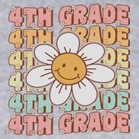 Groovy 4th Grade Back To School First Day Of Fourth Grade Women's Sweatshirt thumb 2