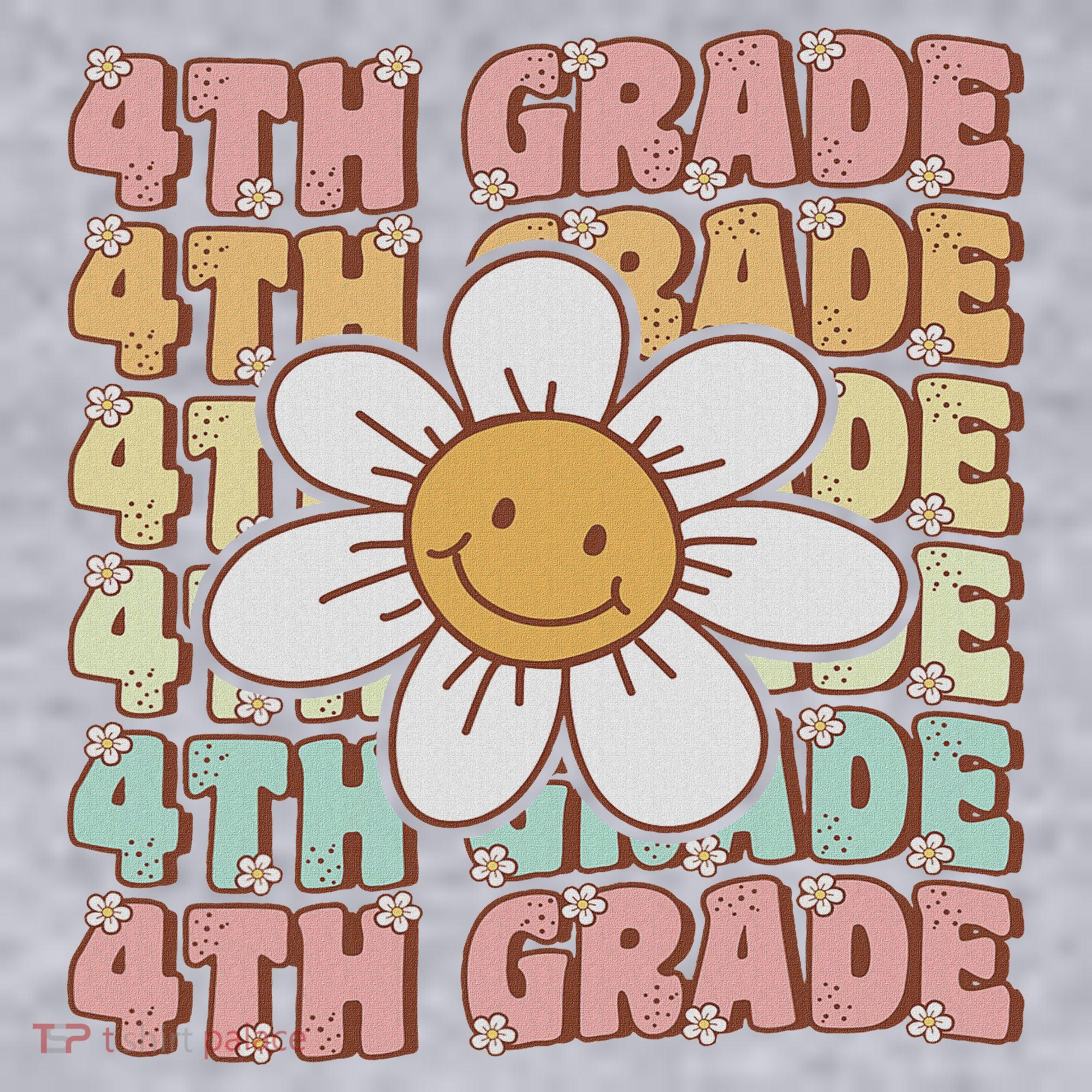 Groovy 4th Grade Back To School First Day Of Fourth Grade Women's Sweatshirt