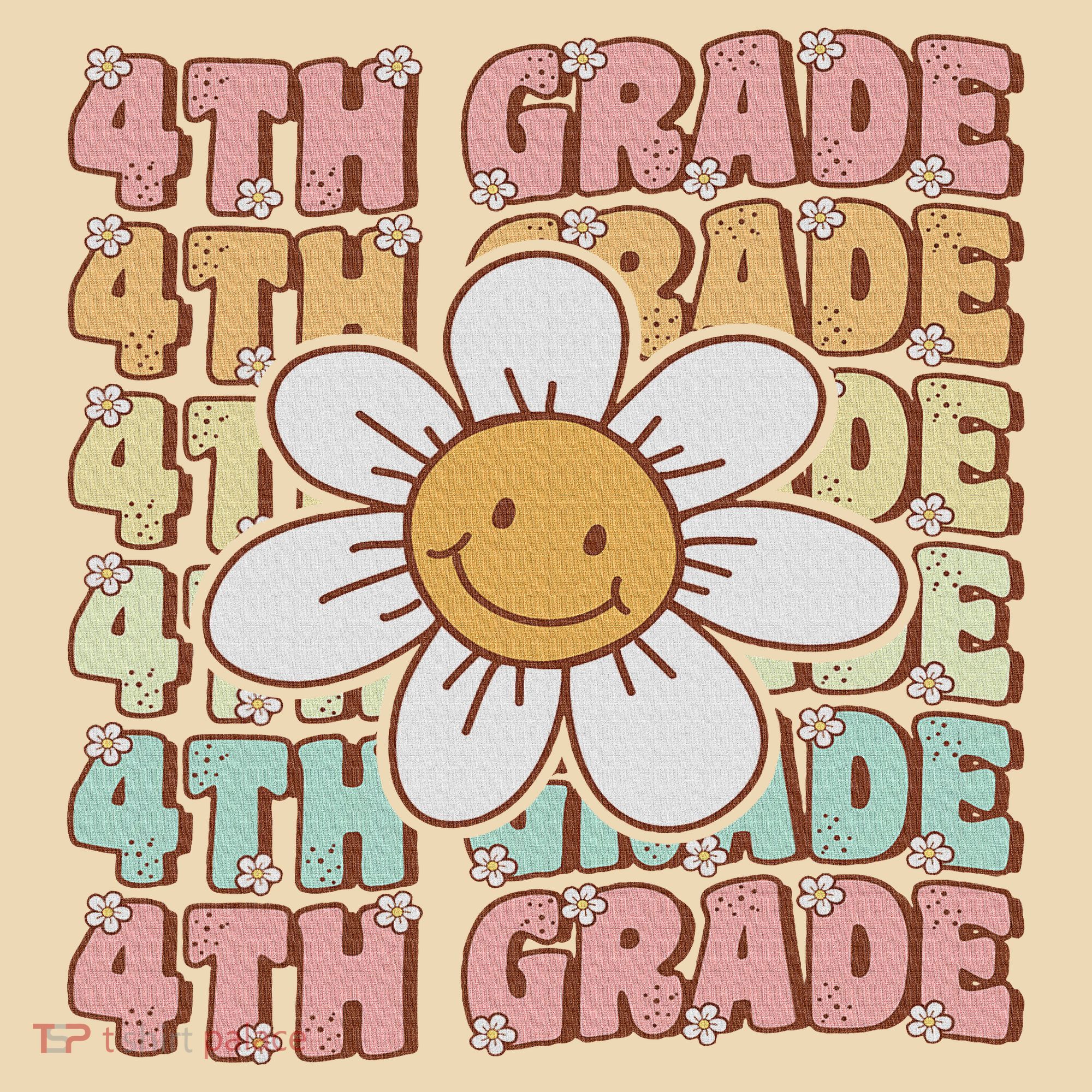 Groovy 4th Grade Back To School First Day Of Fourth Grade Tote Bag