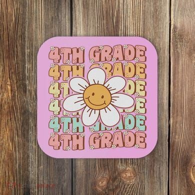 Groovy 4th Grade Back To School First Day Of Fourth Grade Coaster