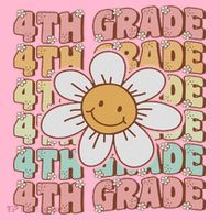 Groovy 4th Grade Back To School First Day Of Fourth Grade Coaster thumb 2