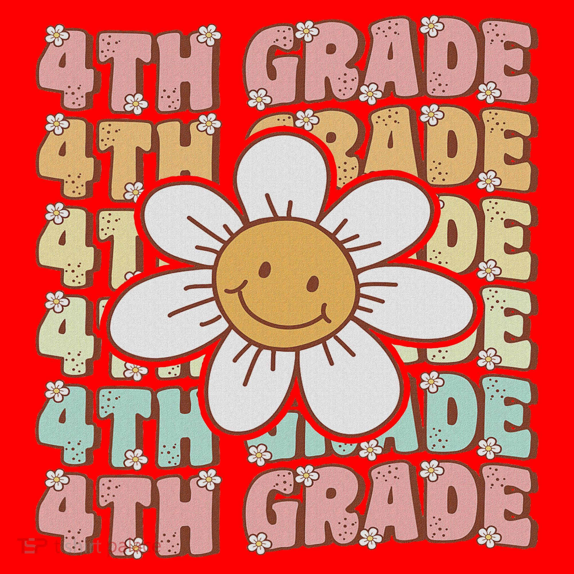 Groovy 4th Grade Back To School First Day Of Fourth Grade Santa Hat