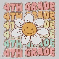 Groovy 4th Grade Back To School First Day Of Fourth Grade Kids Tie-Dye T-Shirt thumb 3