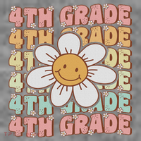 Groovy 4th Grade Back To School First Day Of Fourth Grade Toddler Hoodie thumb 2