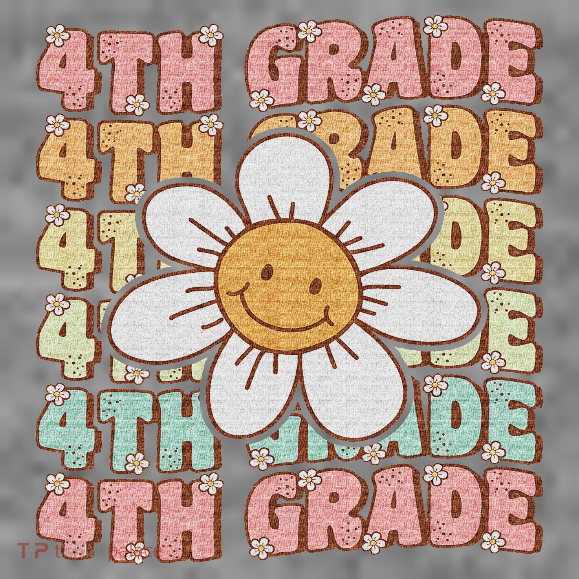 Groovy 4th Grade Back To School First Day Of Fourth Grade Toddler Hoodie