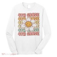 Groovy 4th Grade Back To School First Day Of Fourth Grade Long Sleeve Shirt thumb 0