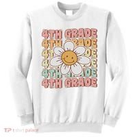 Groovy 4th Grade Back To School First Day Of Fourth Grade Sweatshirt thumb 0