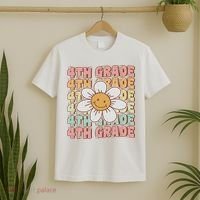 Groovy 4th Grade Back To School First Day Of Fourth Grade T-Shirt thumb 2