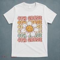 Groovy 4th Grade Back To School First Day Of Fourth Grade T-Shirt thumb 5