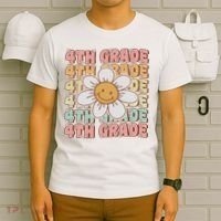 Groovy 4th Grade Back To School First Day Of Fourth Grade T-Shirt thumb 6