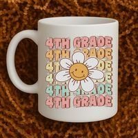 Groovy 4th Grade Back To School First Day Of Fourth Grade Coffee Mug thumb 2