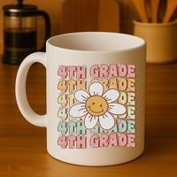 Groovy 4th Grade Back To School First Day Of Fourth Grade Coffee Mug thumb 4
