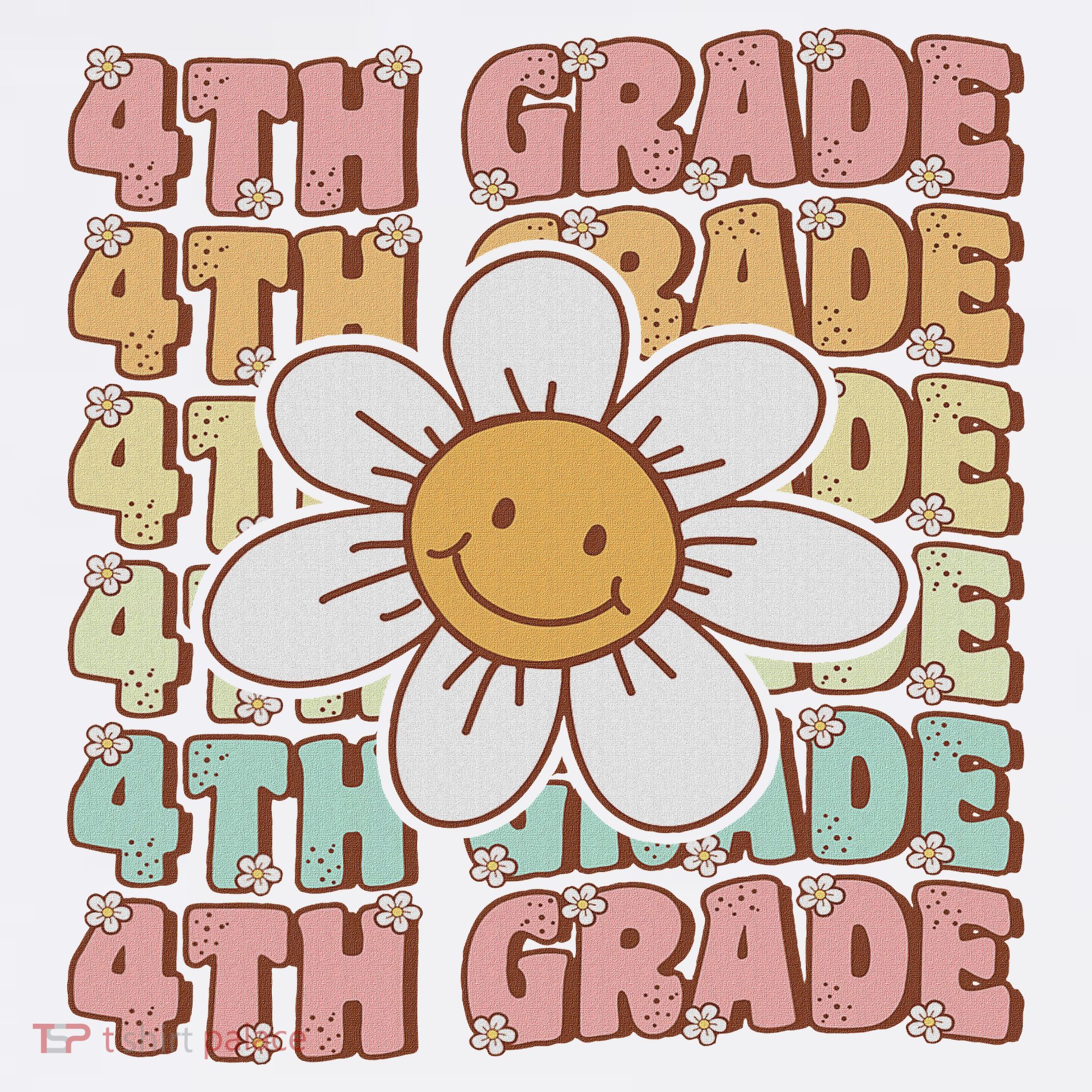 Groovy 4th Grade Back To School First Day Of Fourth Grade Women's Hoodie