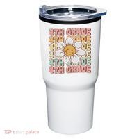 Groovy 4th Grade Back To School First Day Of Fourth Grade Tumbler thumb 0