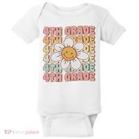 Groovy 4th Grade Back To School First Day Of Fourth Grade Baby Bodysuit thumb 0