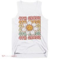 Groovy 4th Grade Back To School First Day Of Fourth Grade Tank Top thumb 0