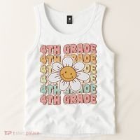 Groovy 4th Grade Back To School First Day Of Fourth Grade Tank Top thumb 2