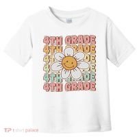 Groovy 4th Grade Back To School First Day Of Fourth Grade Toddler T-Shirt thumb 0