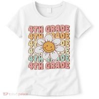 Groovy 4th Grade Back To School First Day Of Fourth Grade Women's T-Shirt thumb 0