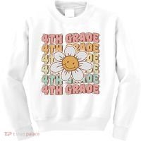 Groovy 4th Grade Back To School First Day Of Fourth Grade Kids Sweatshirt thumb 0