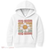 Groovy 4th Grade Back To School First Day Of Fourth Grade Kids Hoodie thumb 0