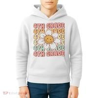 Groovy 4th Grade Back To School First Day Of Fourth Grade Kids Hoodie thumb 4